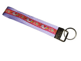 Schlüsselband Paisley / flieder