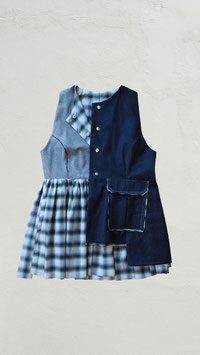 Dark Raw Asymetric Vest