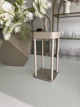 LED Tischleuchte, creme, "Windlicht"
