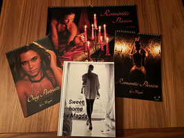Super Bundle alle 3 Kalender Romantic Passion A3 und A4; Portraits by Magda und das Buch Sweet Home