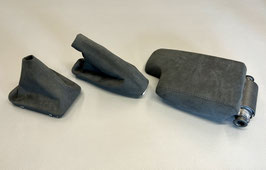 BMW E36 Schaltsack Handbremsmanschette Mittelarmlehnenbezug in Original Alcantara Naht schwarz