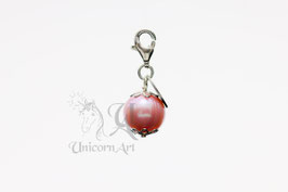 Charms Süsswasserperle rosa