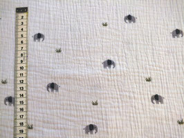 Musselin mit Elefanten