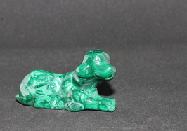 Liggende hond (Malachiet)