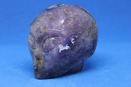 Skull van grape agaat