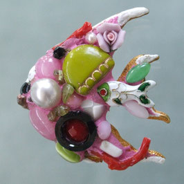 BROOCH POISSON CERISIER JAPONAIS JE T'AIME