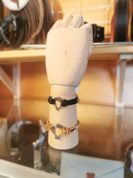 Bracelet cœur en clou de fer à cheval