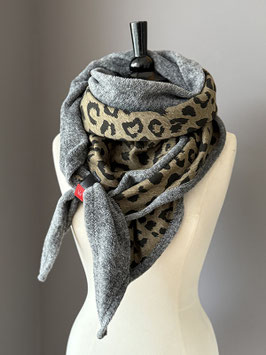 Alpenfleece | Leo oliv grau
