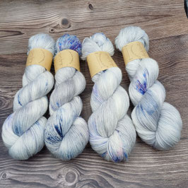 NEU! GLANZ-Sockengarn  "SHINY Silverblue"