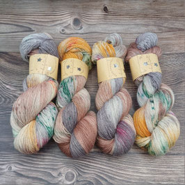 Silberglitzer Weihnachts-Sockengarn "OCHS & ESEL"