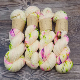 Sockengarn  "Leuchtlinge Violet/Grün"