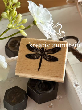 Holzstempel: Libelle mittelgross