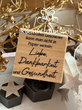 Holzstempel: Die schönsten Geschenke...