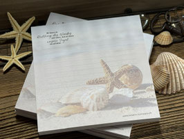 Papierblöckli: Meer & Muscheln