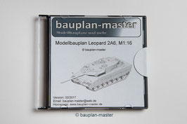 Modellbauplan Leopard 2A6, M1:16