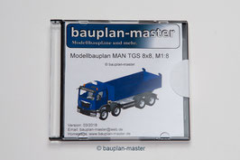 Modellbauplan LKW/Kipper MAN 8x8, M1:8