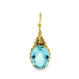 Belle Époque Aquamarine Pendant