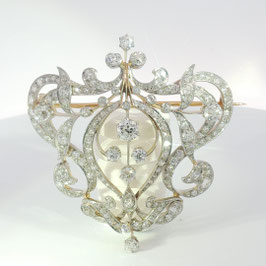 Belle Époque Diamond Brooch