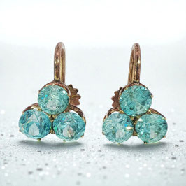 Retro Zircon Earrings, circa 1930
