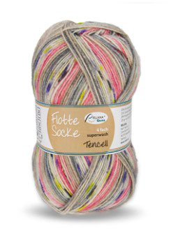 Rellana - Flotte Socke - Tencel - 4-fach - versch. Farben