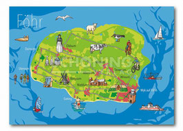 SH - Föhr, mapcard - 0396
