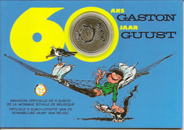 Pièce 5 € - 60 ans Gaston sous blister