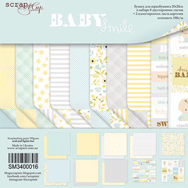 PSB-36 Papel scrapbooking 20x20 cm Baby Smile