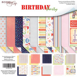 PSB-14 Papel scrapbooking 20x20 cm Birthday party