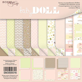PSB-37 Papel scrapbooking 20x20 cm Baby doll
