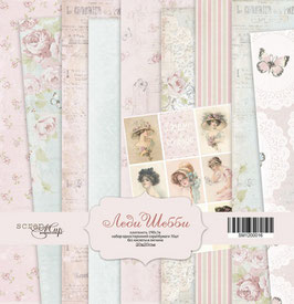 PSB-04 Papel scrapbooking 20x20 cm Lady Shabby