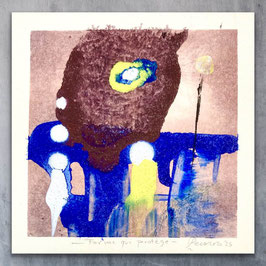 Forme qui protège, 2025, 16 x 16 cm