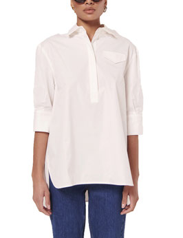 Tara Jarmon Tallulah Weiß Tunica Bluse
