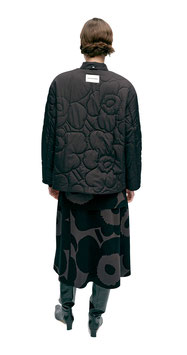 Marimekko Kuori Unikko Coat, Schwarz, Polyester