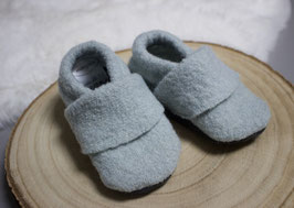 Wollwalk Puschen "Berenjena2" Gr. 20/21