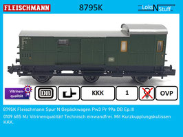 8795K Fleischmann Spur N Gepäckwagen Pw3 Pr 99a DB Ep.III