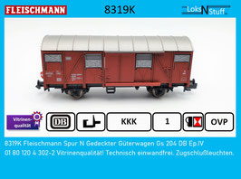 8319K Fleischmann Spur N Gedeckter Güterwagen Gs 204 DB Ep.IV
