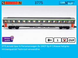 3775 Arnold Spur N Personenwagen Bu SNCF Ep.IV 2.Klasse hellgrau