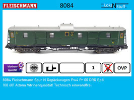 8084 Fleischmann Spur N Gepäckwagen Pw4 Pr 00 DRG Ep.II