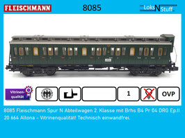 8085 Fleischmann Spur N Abteilwagen 2. Klasse mit Brhs B4 Pr 04 DRG Ep.II