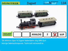 134 Minitrix Spur N Zugset Nebenbahn 4tlg DRG Ep.II