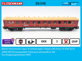 8634K Fleischmann Spur N Schlafwagen 1.Klasse WLA4üe-37 DSG Ep.III
