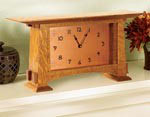Arts and Crafts Mantel Clock Movement & Dial 200CRT-PARCH