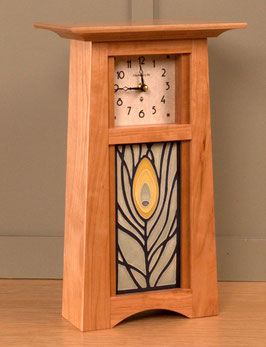 Craftsman Tile Clock with your choice of any handcrafted Motawi 4x8 tile