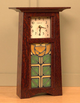 Craftsman Tile Clock with your choice of any handcrafted Motawi 4x8 tile