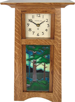 Craftsman Tile Clock with your choice of any handcrafted Motawi 4x8 tile CTC-NBO