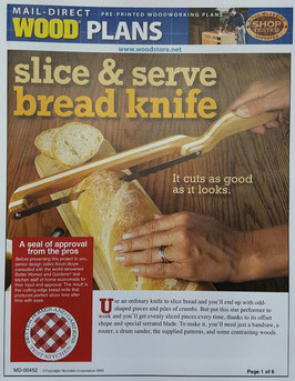 WOOD Magazine Bread Knife Plan