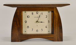 Arts and Crafts Mantel Clock - Solid Walnut  ACM-6-WAL