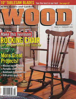 WOOD Magazine Rocking Chair Plan and 13 Walnut Turnings 50% off Close-Out