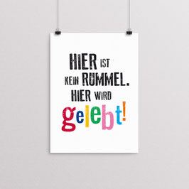 Hier ist kein Rummel...