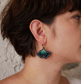 LES BOUCLES D'OREILLES GINGKOS